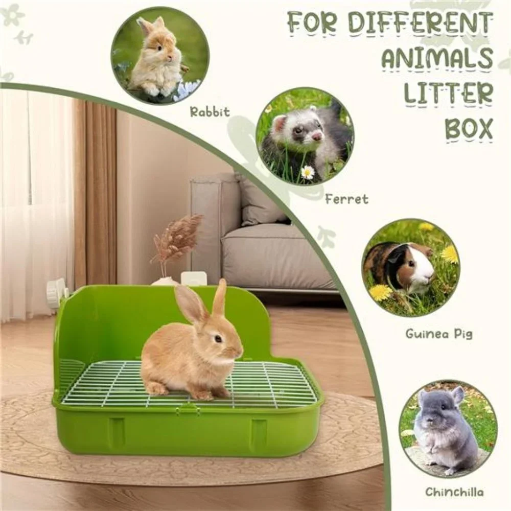 Small Animal Litter Pet Toilet Potty Trainer Corner Litter Bedding Box Pet Pan